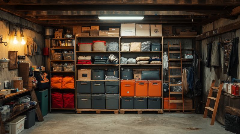 Basement Storage Installation